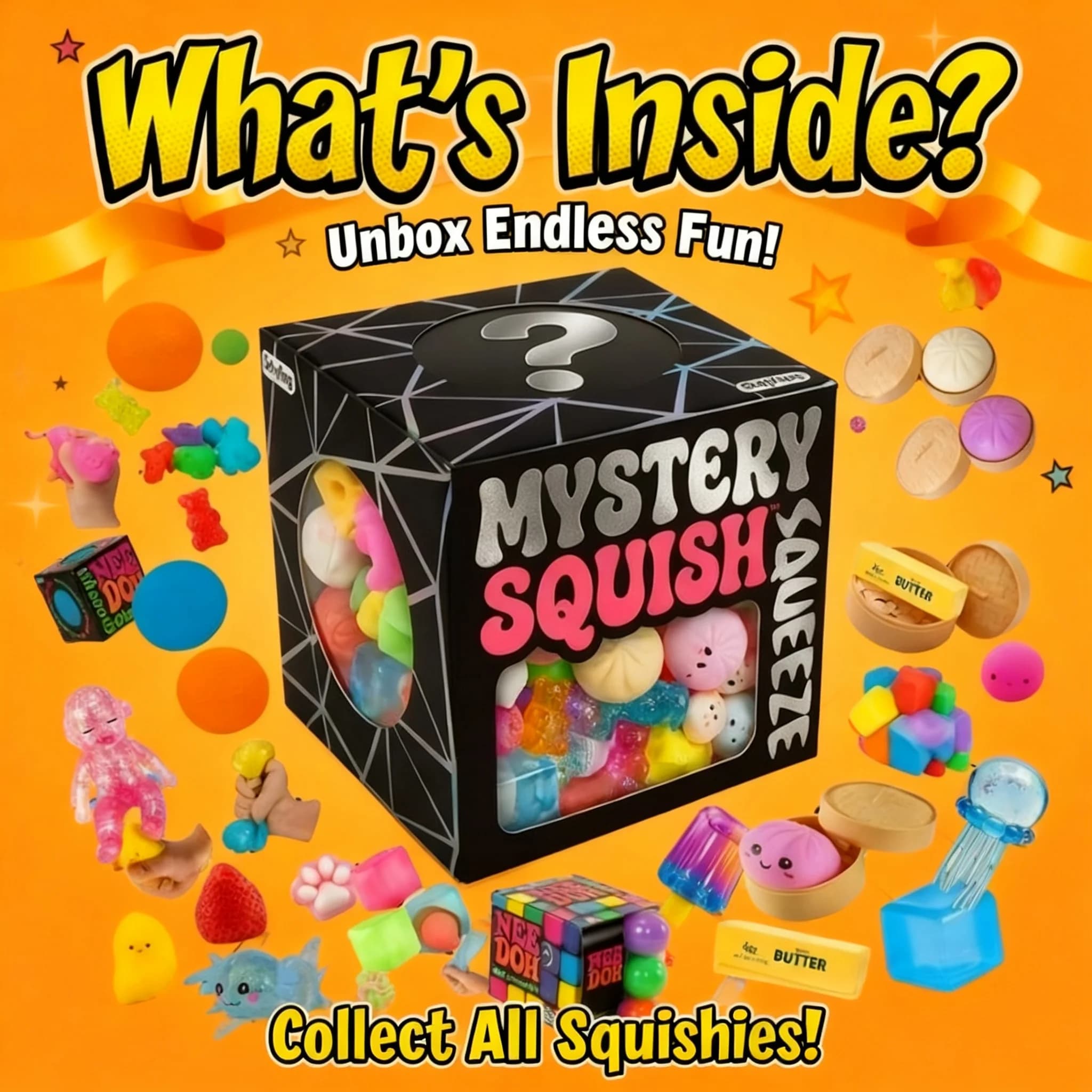 Fidget Cute Stress Relief Toys Mix Squishy Blind Box Random Surprise Squeeze Toys 1 Pcs Guaranteed Funny