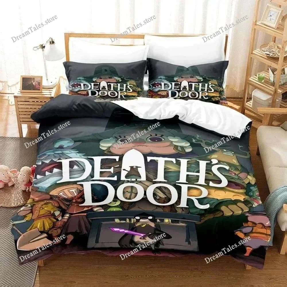 3D Print Game Bed Sheet Set Death's Door Bedding Set Single Twin Full Queen King Size Bed Set Adult Kid Bedroom Duvet cover Sets