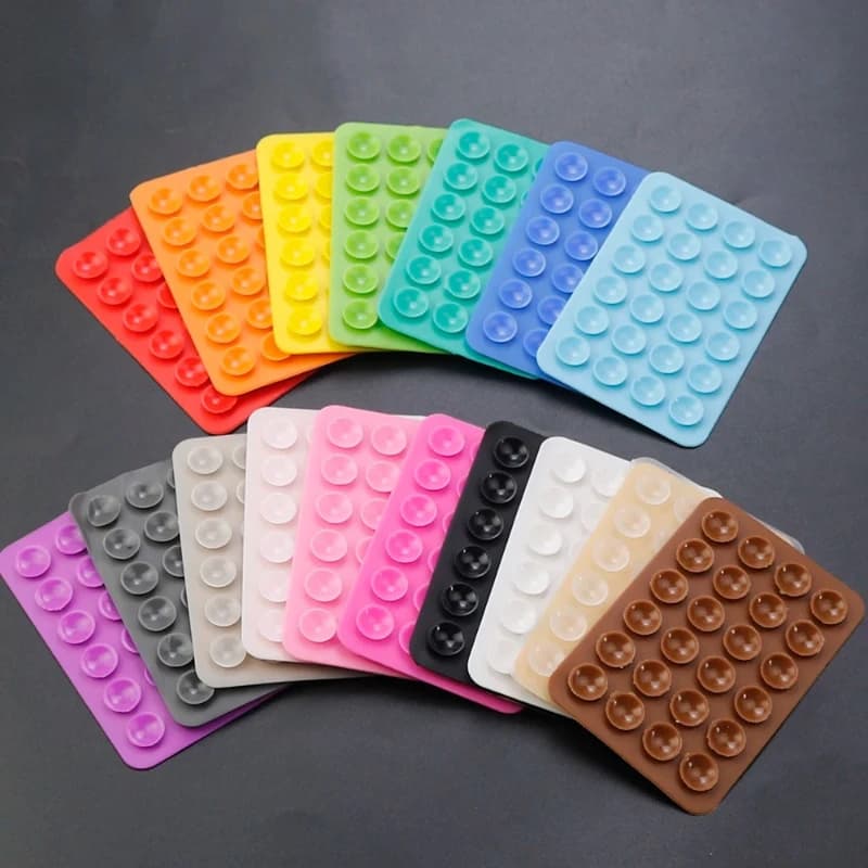 Ventose in silicone addensato 2/3 pezzi, cuscinetti porta telefono a ventosa multifunzionali, telefoni compatibili, tablet, caricabatterie, custodie