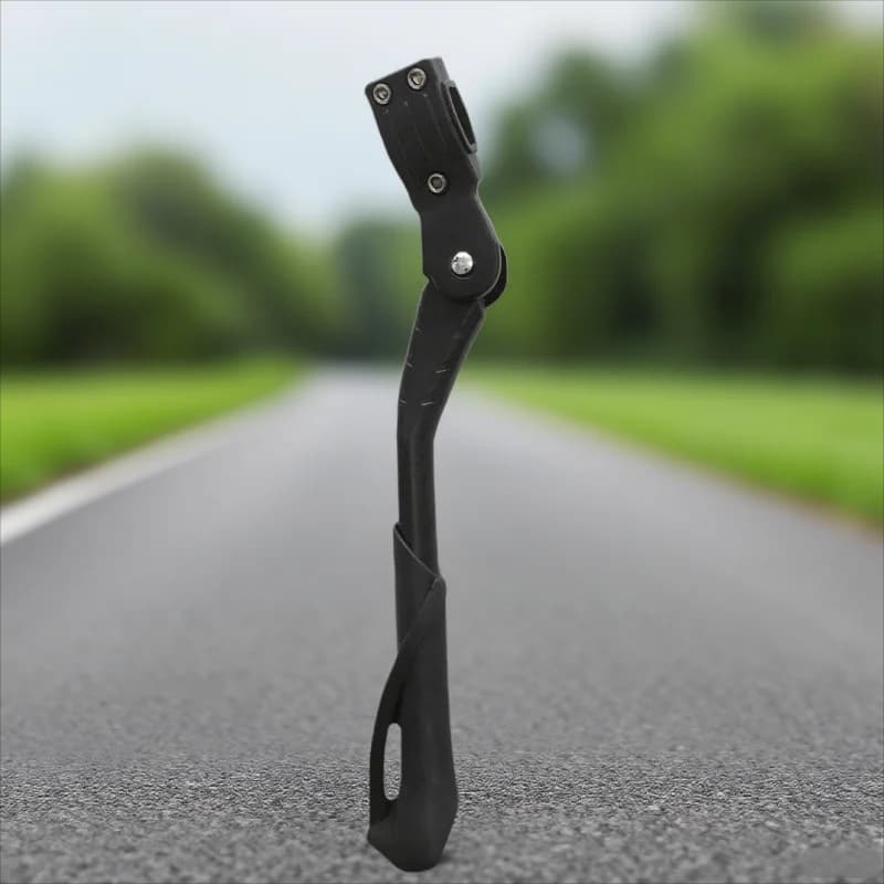 Adjustable Bike Kickstand Aluminum Alloy Side Stand for MTB Folding Electric Bike Snow Vehicles 24-29 Inch Universal Fit