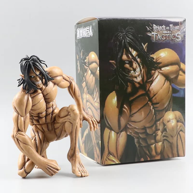 Attack On Titan Eren Jaeger Colossus Form Action Figure Articolata Modello da Collezione per Ragazzi Ornamenti da Scrivania Decorazioni Giocattoli Regali