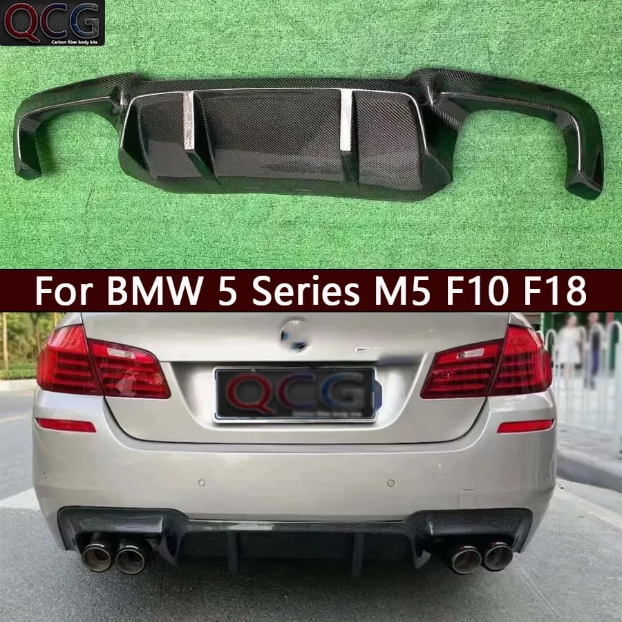 5 M5 F10 F18 520 530, rear bumper spoiler, car accessories, body kit