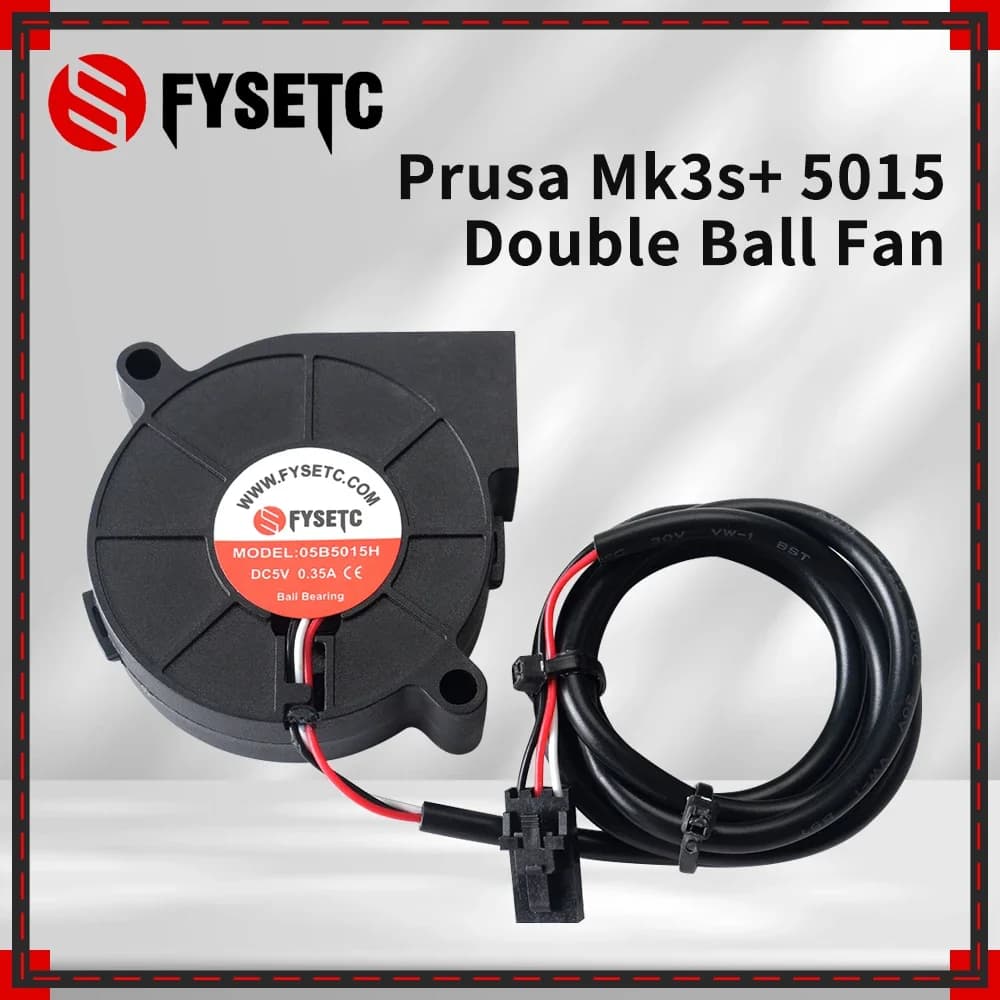 Ventola di raffreddamento radiale Prusa i3 MK3 3D Printer Parts DC 5V 5015 con cuscinetto a manicotto idraulico, ventola anteriore per stampante 3D, radiatore di raffreddamento