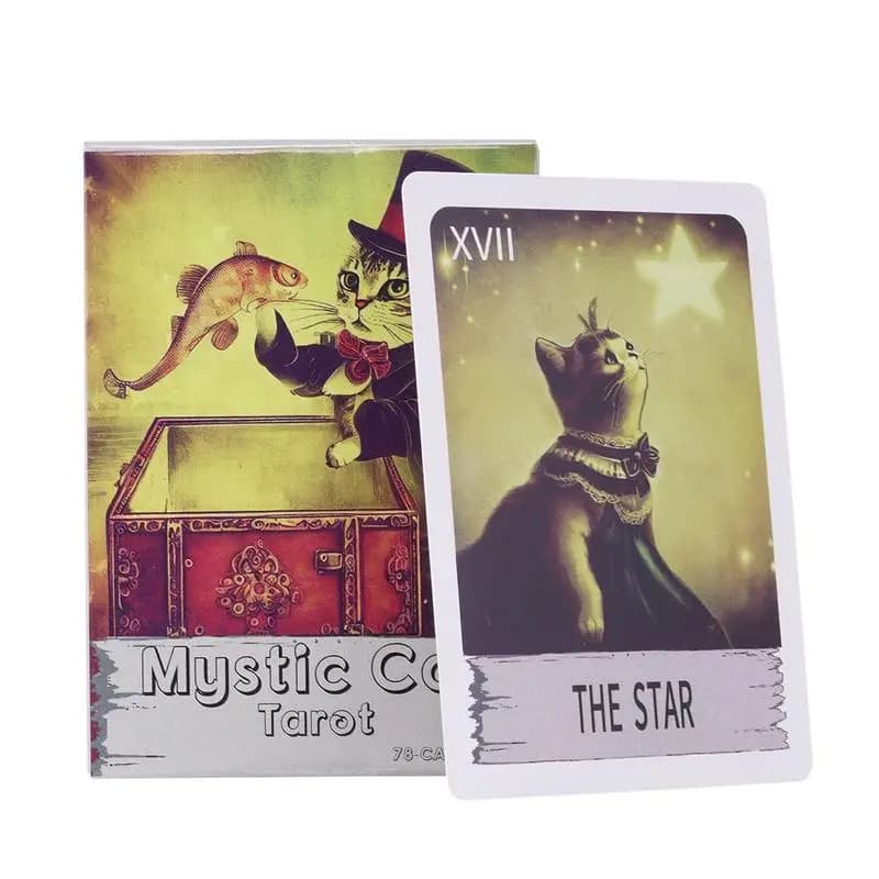 Mystic Cat tarocchi 78 carte tarocchi Fortune Telling gioco inglese giochi da tavolo carte per feste amici riunioni Family Nights