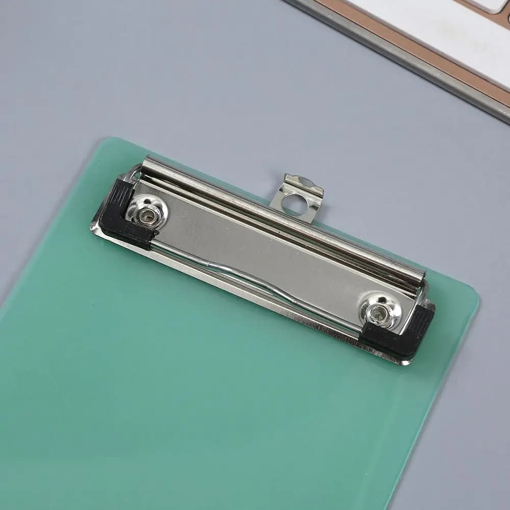 Con clip in oro a basso profilo Mini cartella di file A6 foglio di scrittura pad tavoletta di scrittura organizer di carta cartella di documenti per blocco note