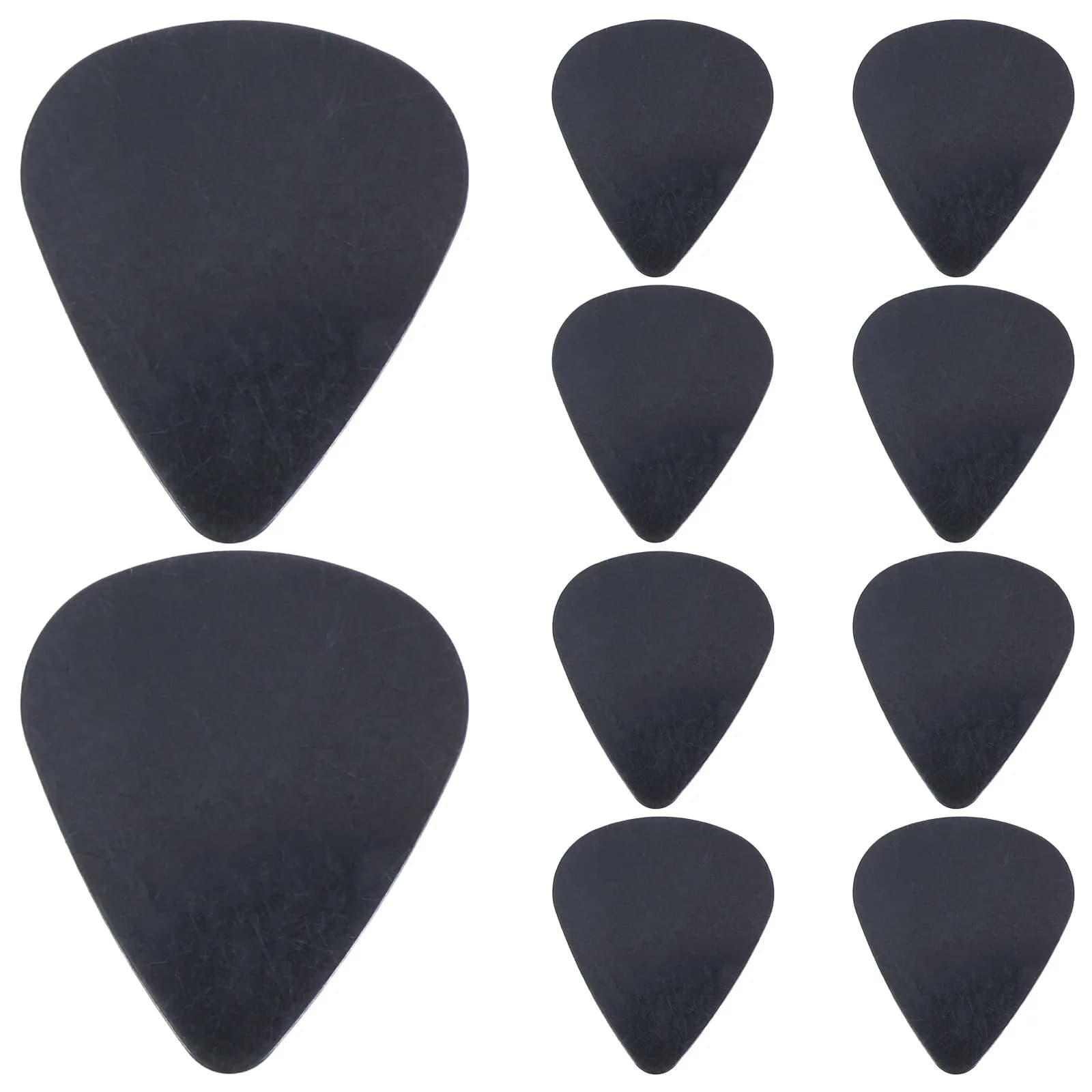 10 Pezzi Plettri per Chitarra Neri in Celluloide Sottili per Suono Brillante, per Chitarre Elettriche, Acustiche e Basso, per Principianti e Professionisti