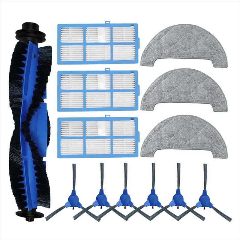 Pezzi di ricambio di ricambio EAS per aspirapolvere robot Proscenic 850T 1 spazzola principale 3 paia spazzola laterale 3 filtri 3 mop pad