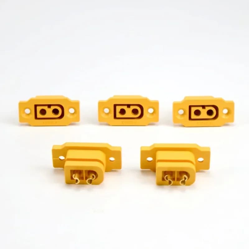 5pcs XT60E-F Female Plug Large Current Gold/Brass Ni Plated Connector for RC Drone Lipo Battery