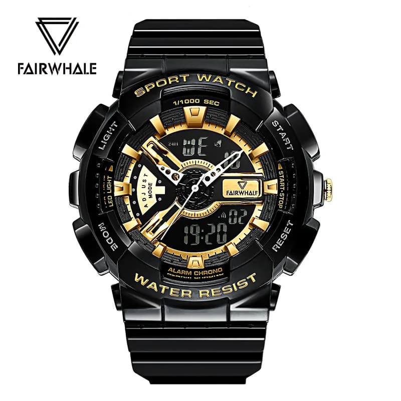 Mark Fairwhale 4300 Fashion Men's Electronic Watch Luminous Calendar Waterproof Shockproof Sports Casual Digital Watches for Man