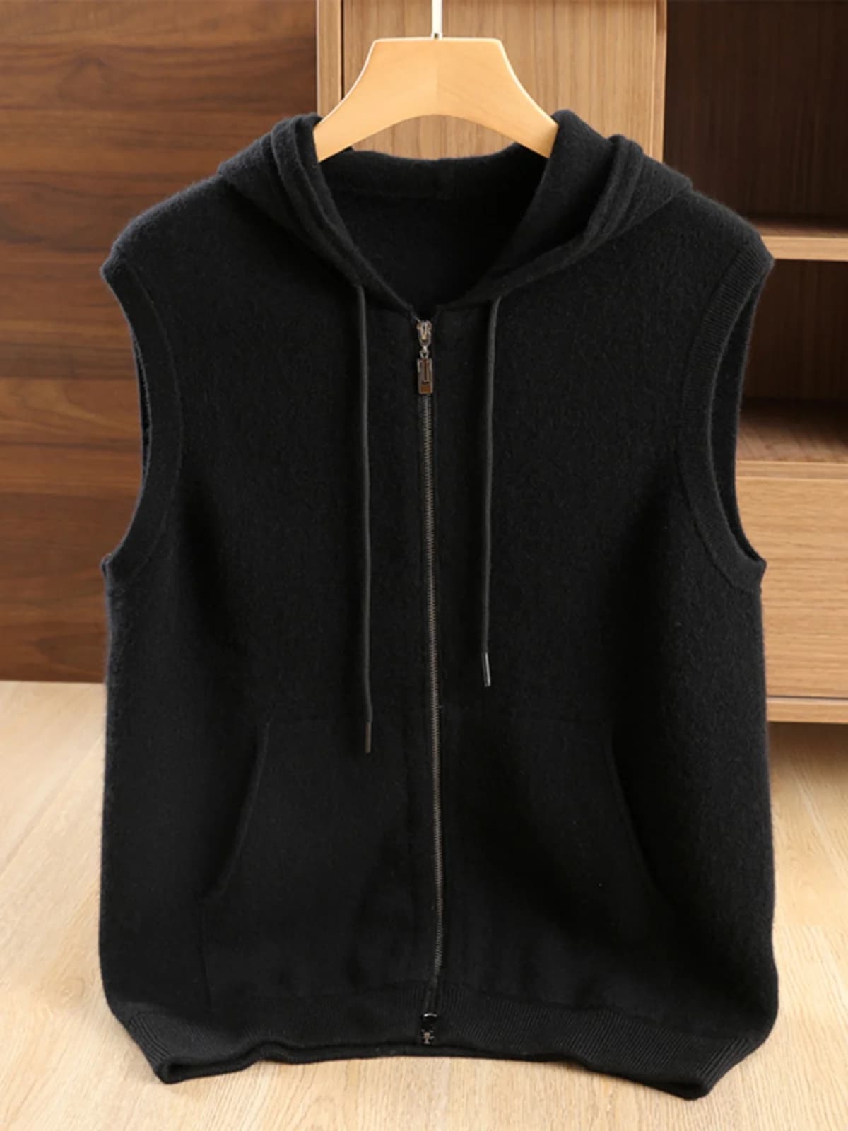 Gilet gilet da uomo maglione in puro cashmere 100% autunno e inverno giacca con cappuccio cardigan maglione spesso con cappuccio lavorato a maglia