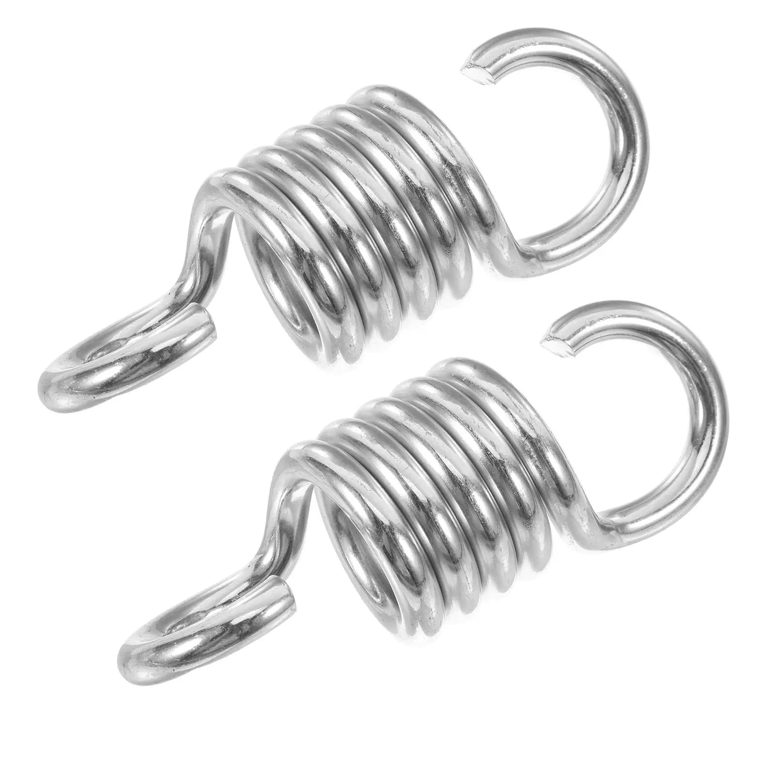 2 Pezzi Molle di Sospensione Premium Zincate Resistenti per Sedia a Dondolo, Sedia a Uovo, Sacco da Boxe, Montaggio a Soffitto, Portico, Patio