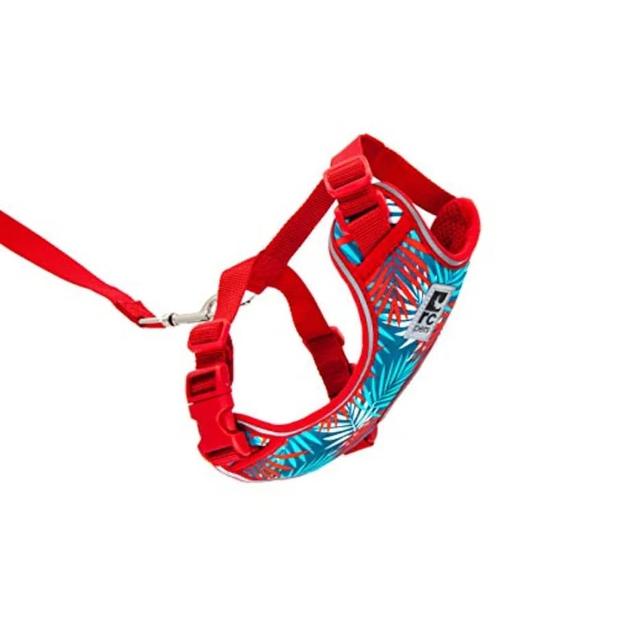 Imbracatura per Gatti Adventure Kitty con Tessuto Airmesh Regolabile, Guinzaglio da 6 Piedi e Anello a D, Taglia Media Maldives