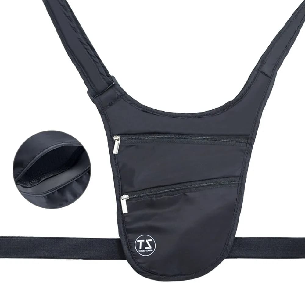 Anti-theft Sports Waist Bag Waterproof Big Capacity Run Waist Pouch Lightweight Adjustable Strap Invisible Belt Bag Gym