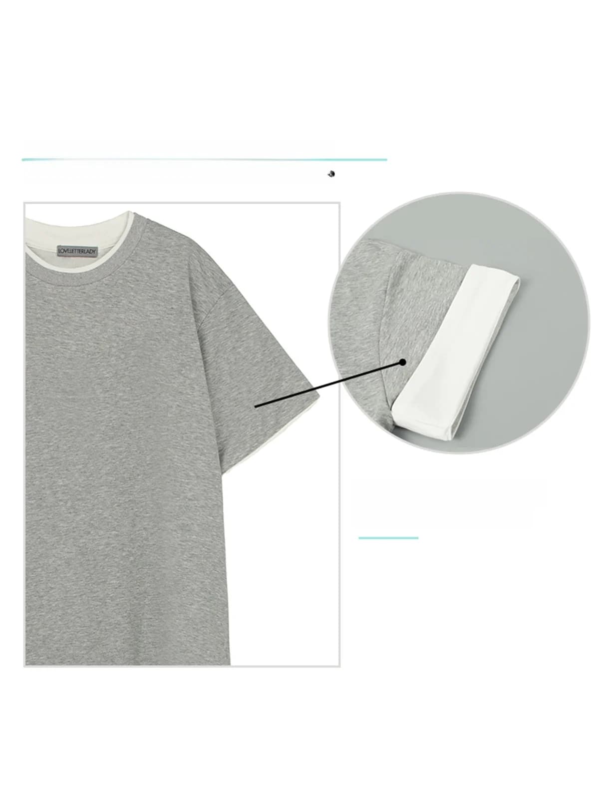 Abito T-Shirt con Stampa Leopardata e Inserti Grigi, Nuovo Stile Estivo da Donna, Gonna Unica e Bella, Vestito Casual a Maniche Corte