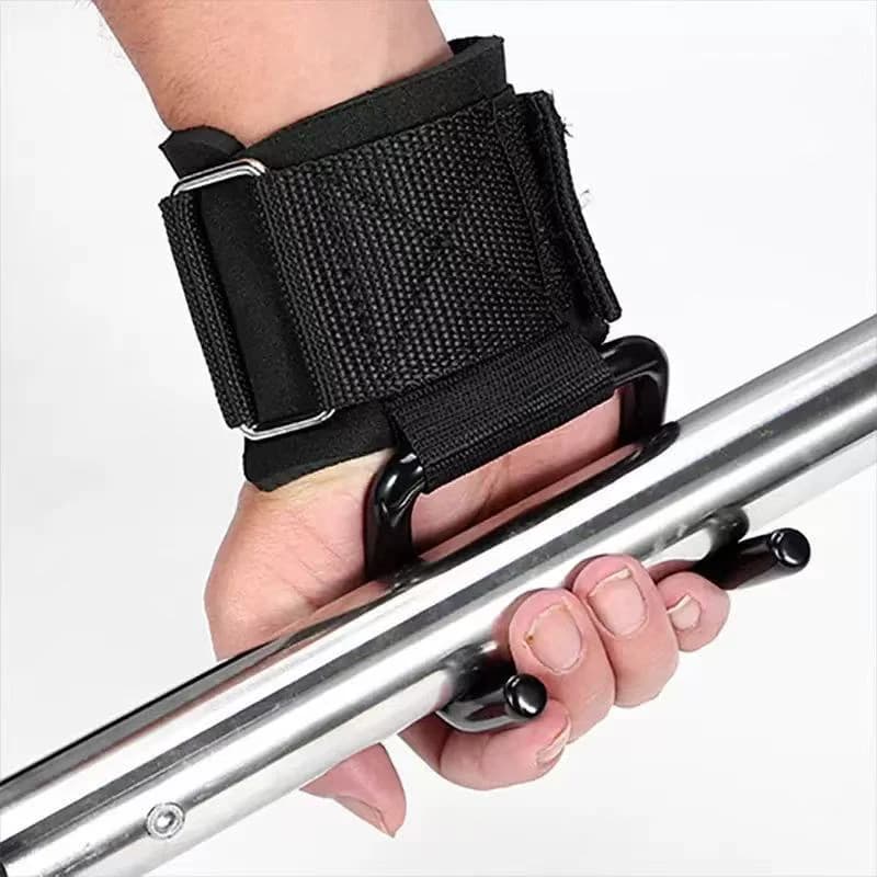 1/2P Pull-Up Weight Lifting Gloves Weightlifting Hook Grips with Wristband Wrist Strap for Gym Gancio for Fitness Weight Belt