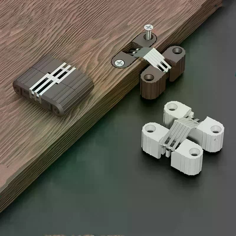 Cerniere a croce nascoste Porta pieghevole in ferro di plastica Tavolo e sedia Cerniera a croce Cerniera a scomparsa in plastica Accessori hardware per mobili