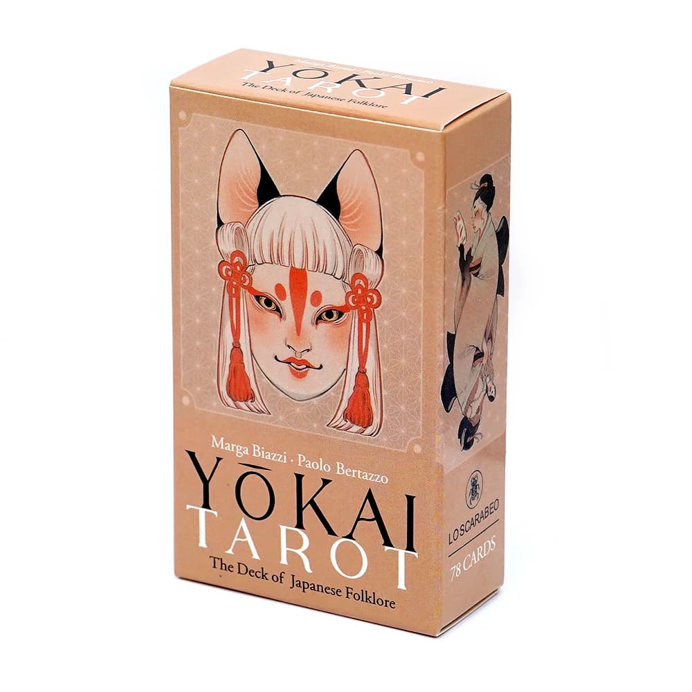 Nuovo mazzo di tarocchi Yokai 78 pezzi di carte radicate nel gioco da tavolo del mazzo del folklore giapponese per carte per principianti Oracle Bella illustrazione