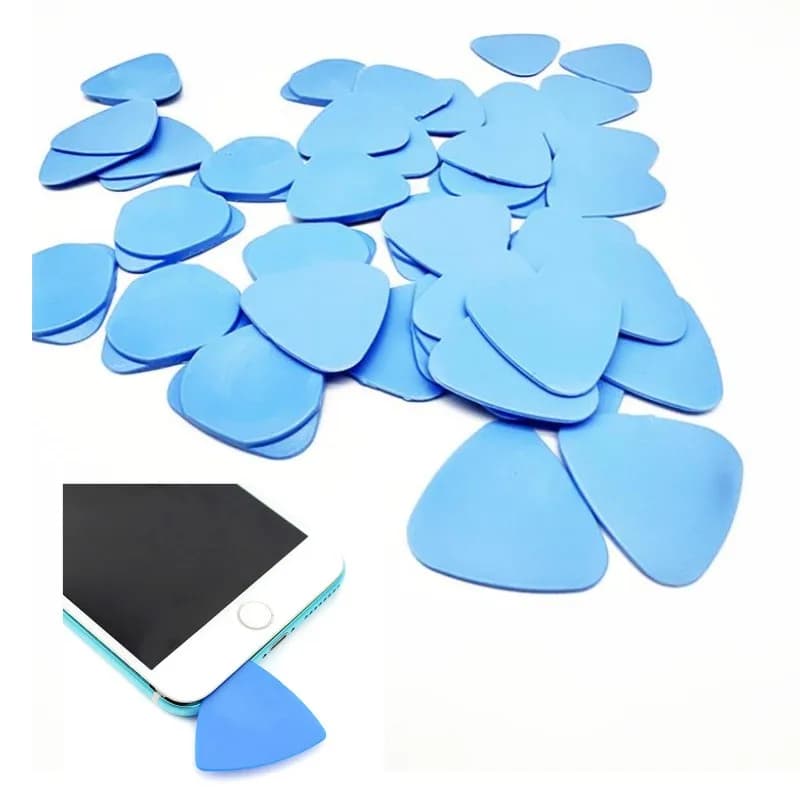 Strumento di apertura a leva in plastica triangolare universale da 10 pezzi per iPhone, telefono cellulare, laptop, tavolo, schermo LCD, smontaggio, plettri per chitarra