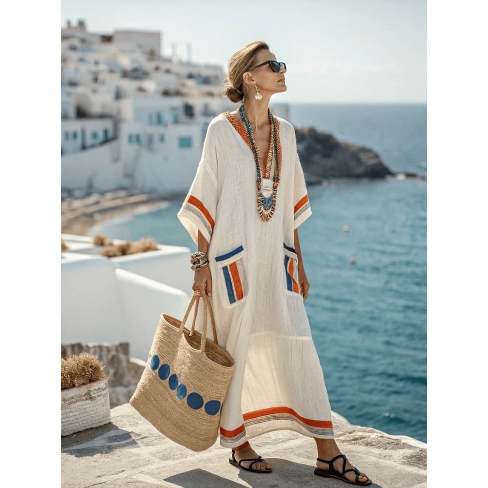 Elegant Large Print Maxi Dress Summer New Style Independent Station Best Selling Item Draping Skirt Polyester Fabric British ...