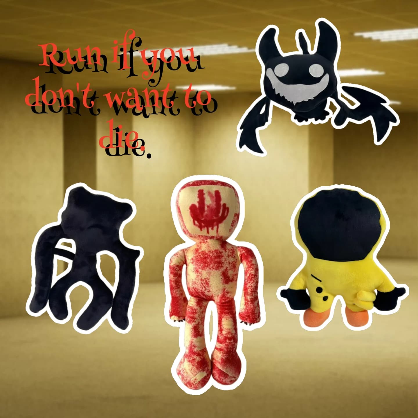 Peluche The Backrooms, Giocattoli di Peluche, Bambole Anime del Gioco Horror, Decorazione per la Stanza, Regali di Compleanno