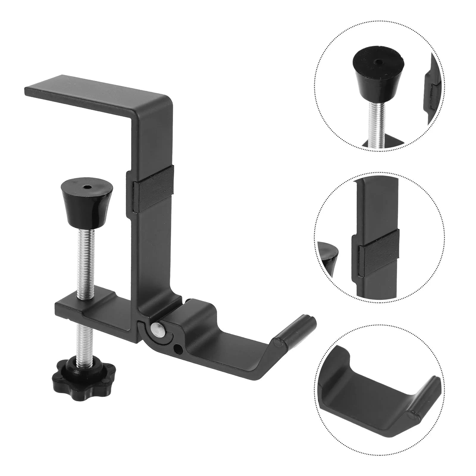 Supporto per cuffie da scrivania con morsetto, 2 pezzi, regolabile, salvaspazio, per ufficio, gaming, studio