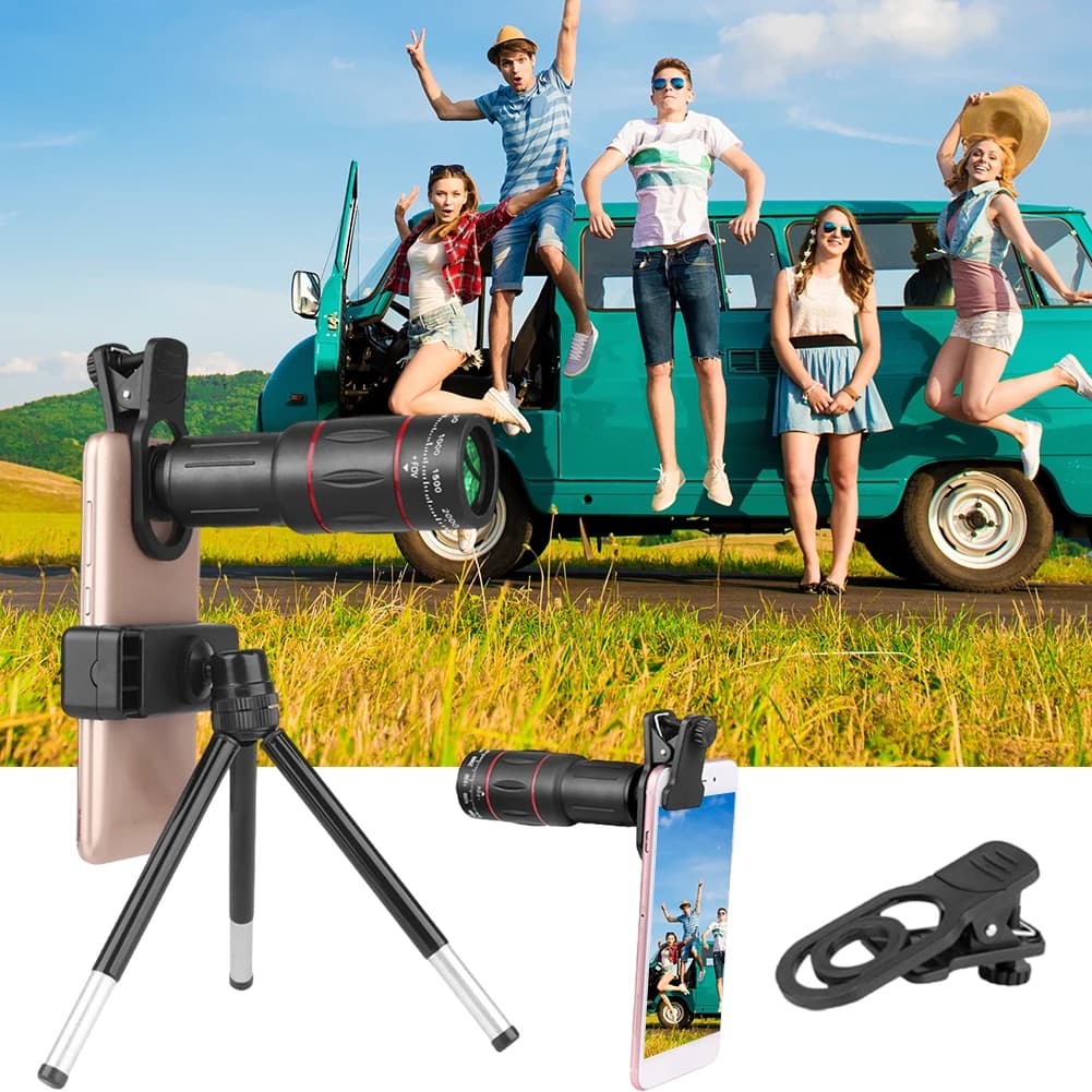 18X 36X 64X Phone Telephoto Lens Long Focus Smartphone Zoom Telescope Universal Cellphone Camera Lens for Android and iPhone