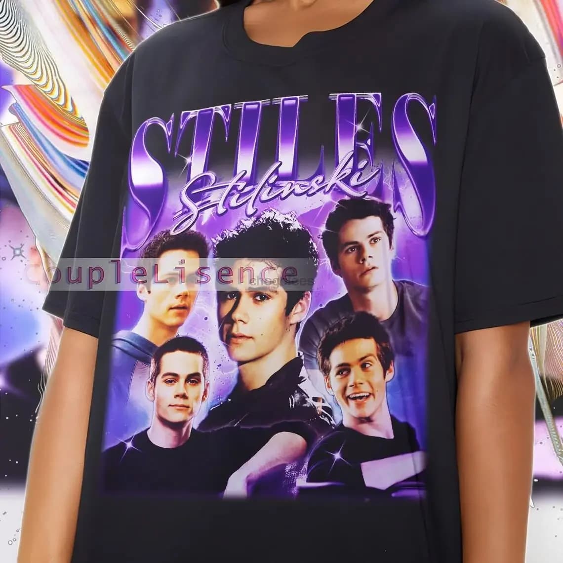 STILES STILINSKI camicia Vintage Stiles Stilinski omaggio Retro Tee 90s maglione