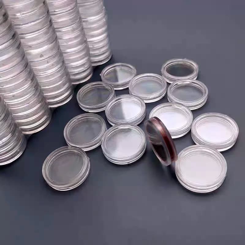 1000 Pezzi Contenitori Vuoti Trasparenti per Campioni, Custodie Cosmetiche per Correttore, Scatole Trasparenti Mini per Blush, Contenitori Compatti per Trucco e Balsamo Labbra