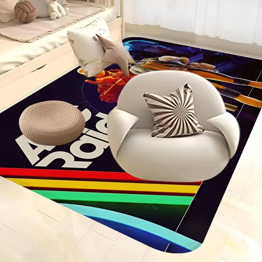 Tappeto lavabile antiscivolo Game A-ARC R-Raiders per corridoio, soggiorno, sedie, divano, cucina, zerbino, tappeto decorativo