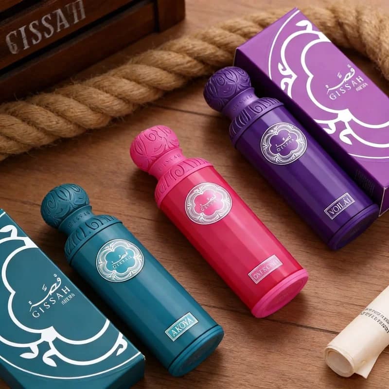 Profumo Gissah Akoya 200ML Fragranza Agrumata Legnosa Unica nel suo Genere Profumo Floreale Fruttato Eau de Parfum Profumi Kuwaitiani
