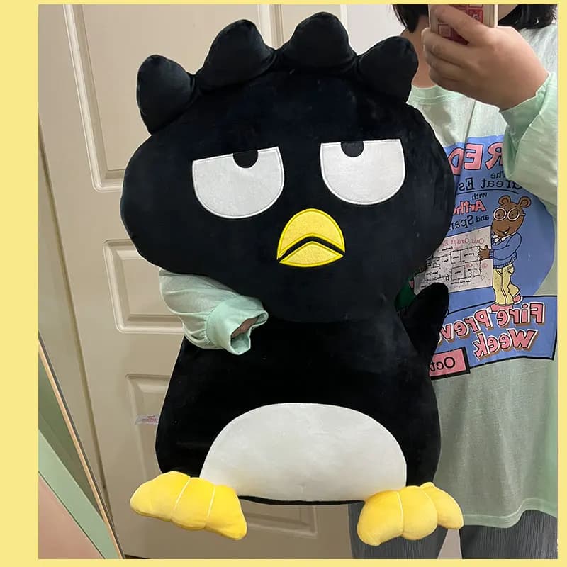 Morbido peluche Bad Badtz Maru Peluche Kawaii Pinguino nero Peluche Cuscino di tiro Bambola in stile giapponese Regali di Natale