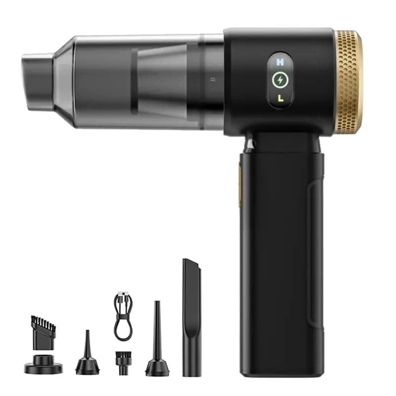 A01F-Car Vacuum Cleaner Wireless Car Dust Remover Handheld Brushless Vacuum Dual-Function Suction/Blowing Pet Hair Remover