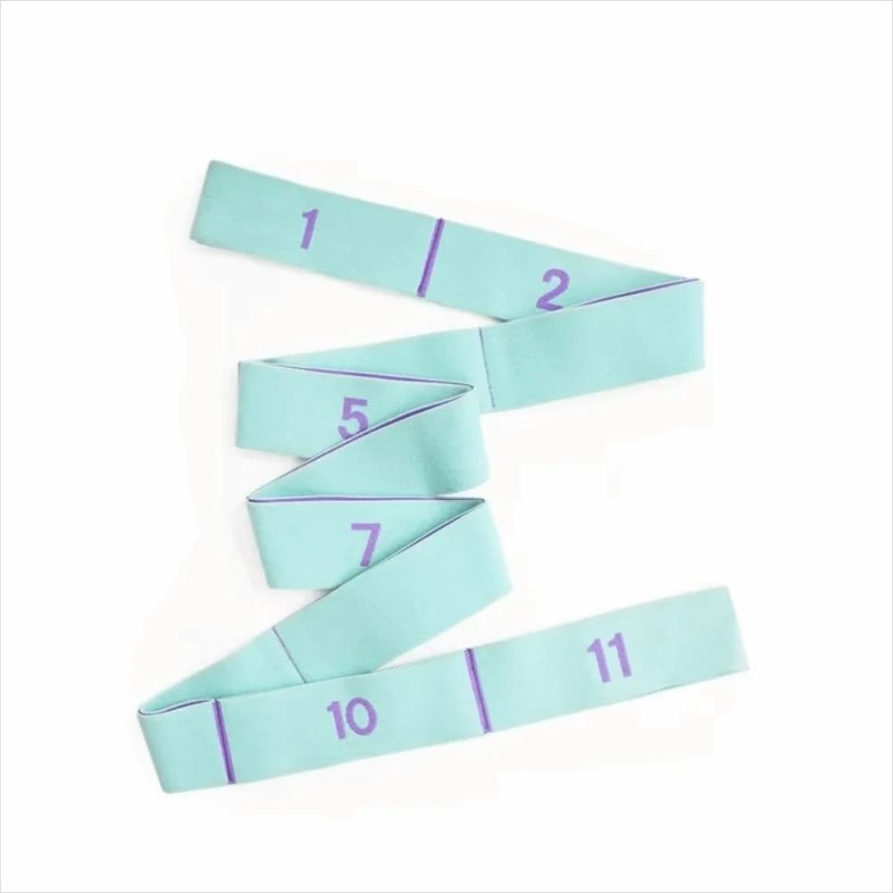 Multi Stage Yoga Stretch Band Segmented Resistance Belt Yoga Resistance Band Elastic Rope 10/11 Grid Yoga Elastic Band