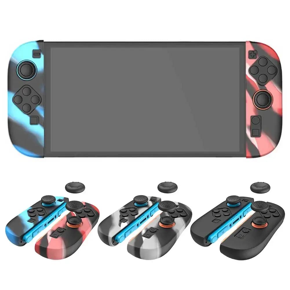 PG-SW2083 Confezione da 2 Custodie in Silicone per Joy-Con di Switch 2, con 2 Set di Grip per Pollice, Custodia Protettiva per Controller Joy-Con di Switch 2