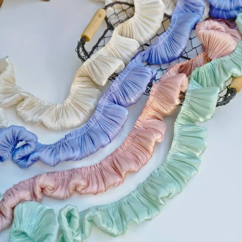 1 meter flattened melted melted fabric reflective lace doll diy skirt textile dress for home cover pet wardrobe frame materials for sewing