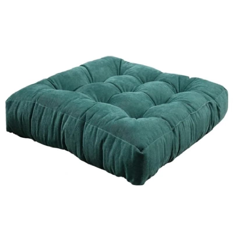Inyahome Floor Pillow Square Meditation Pillow for Seating on Floor Solid Thick Tufted Seat Cushion Meditation Cushion for Yoga