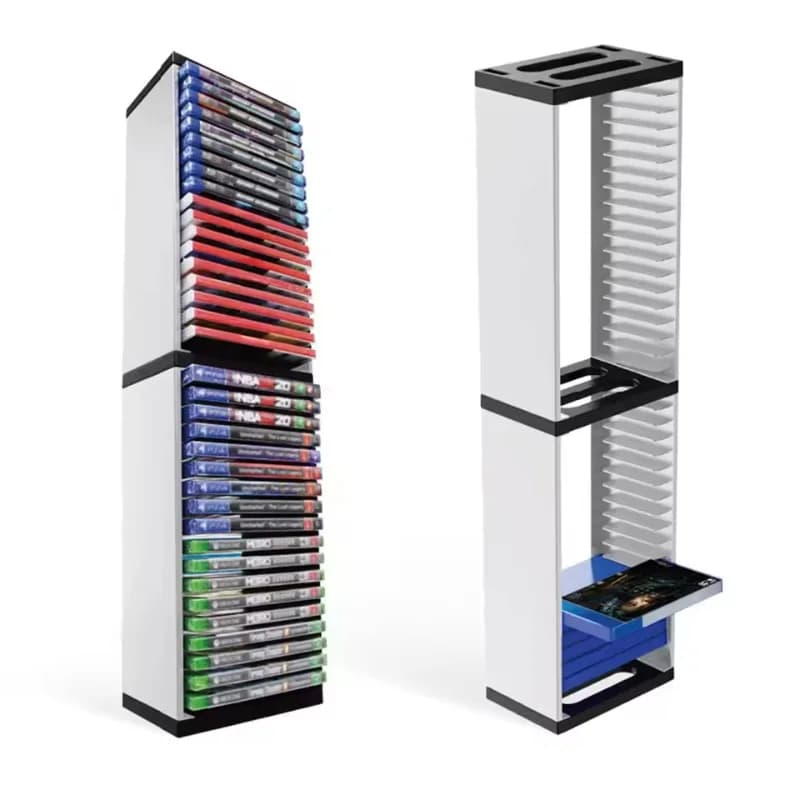 Dual layer CD 36 storage box support for PS5/PS4/Nintendo Switch Scaffale for Xbox Series X support accessories