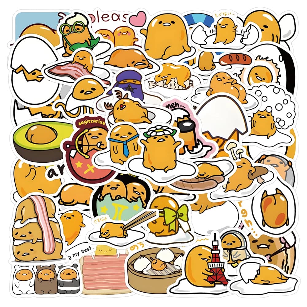 10/30/50/100pcs Sanrio Cute Cartoon Gudetama Graffiti Decalcomanie Degli Autoadesivi FAI DA TE Del Computer Portatile Notebook Decorazione Del Telefono Scrapbooking adesivo
