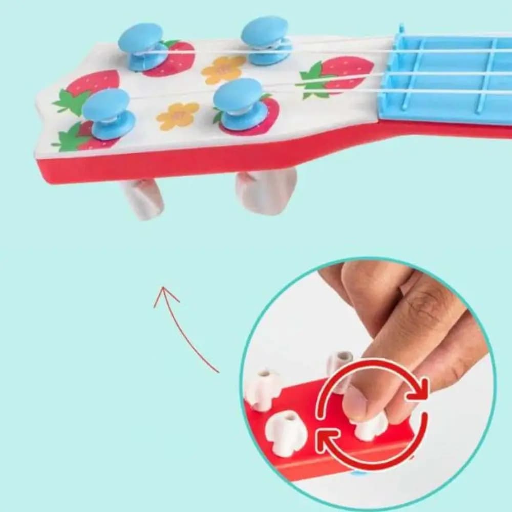4 Strings Ukulele Musical Instrument Educational Classical Simulated Guitar Playable Adjustable Knob Musical Instrument