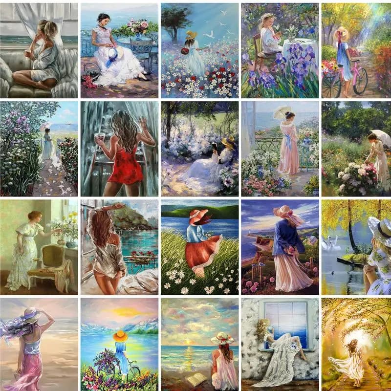 GATYZTORY Paint By Numbers For Adults Children Ballet Girl DIY HandPainted Oil Painting Figure Picture Home Wall Decor Gift