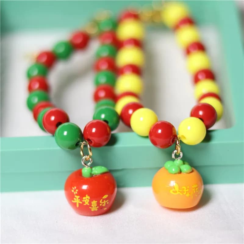 Collare con Ciondolo Portafortuna per Animali Domestici, Collana di Perle per Cani, Gioielli per Gatti, Accessori per Cuccioli, Catena per Cani, Gioielli per Chihuahua