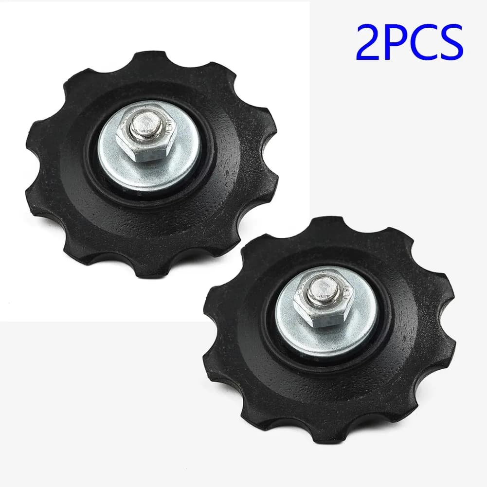 2 pz 10 T MTB Cuscinetto Bici Jockey Ruota Deragliatore Posteriore Puleggia Rullo Nero Pulegge Guida Biciclette Da Strada di Montagna ruote guida