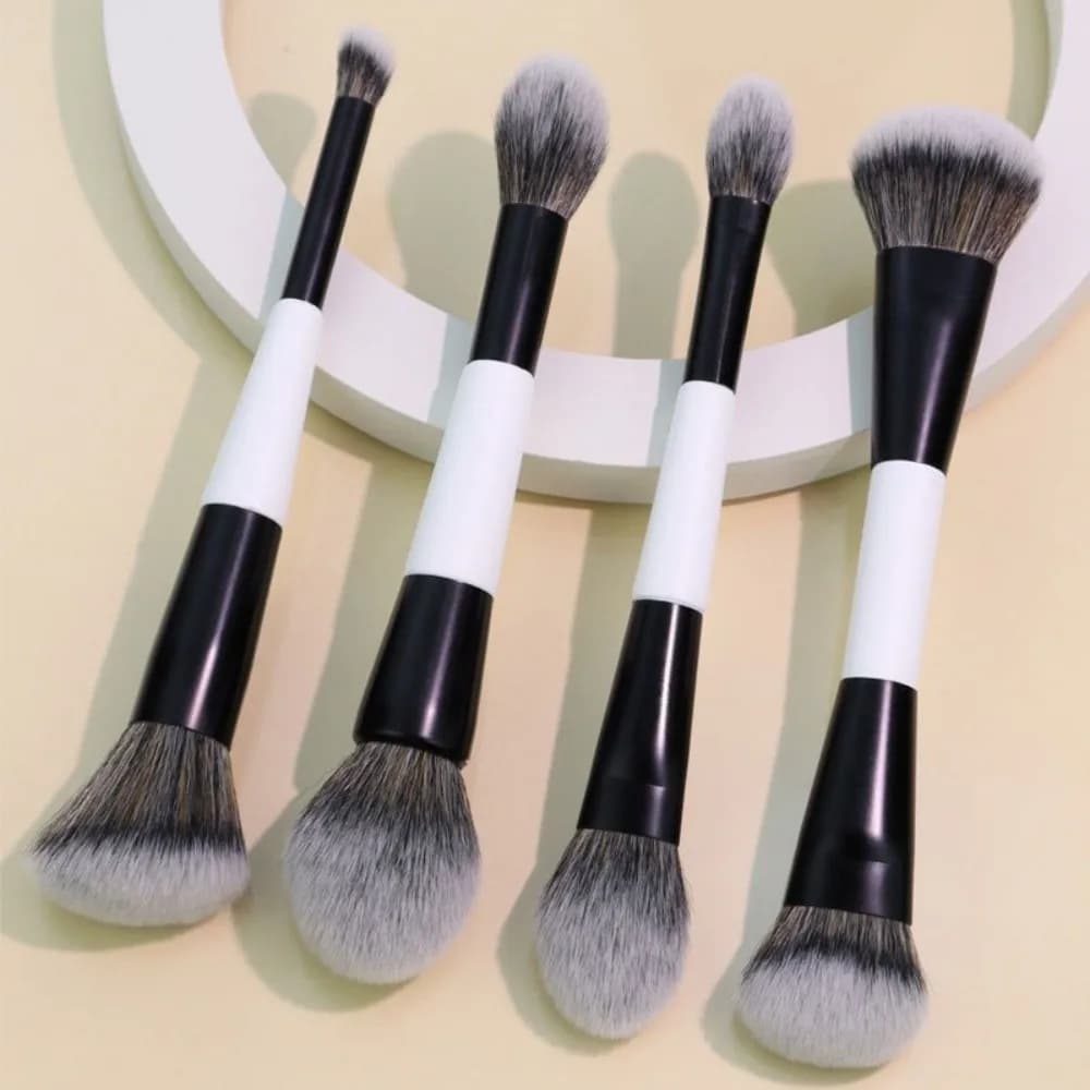 Dual-Ended F4 Contour Face Brush High Coverage Multi-purpose Makeup Brushes Cosmetic Beauty Powder Blush Brush Makeup Tools