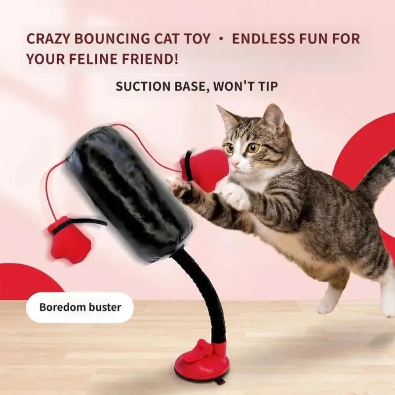 Y1UD Cats Punching Bag Toy Glove Teaser with Soft Fabric Detail for Daily Indoor Motion and Routine Activity Use Guide Daily