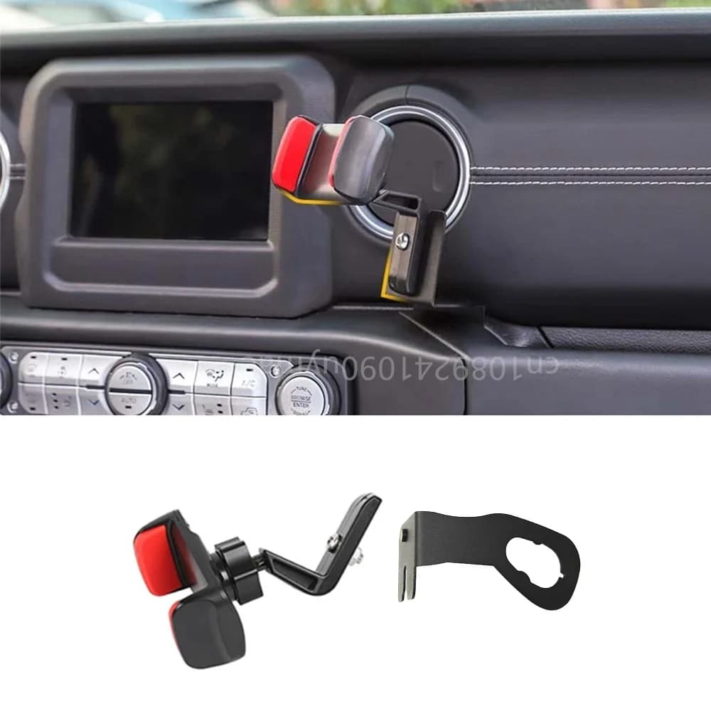Supporto per telefono cellulare walkie-talkie per auto per Jeep Wrangler JK 2007-2017 JL 2018-2023 Supporto per telefono