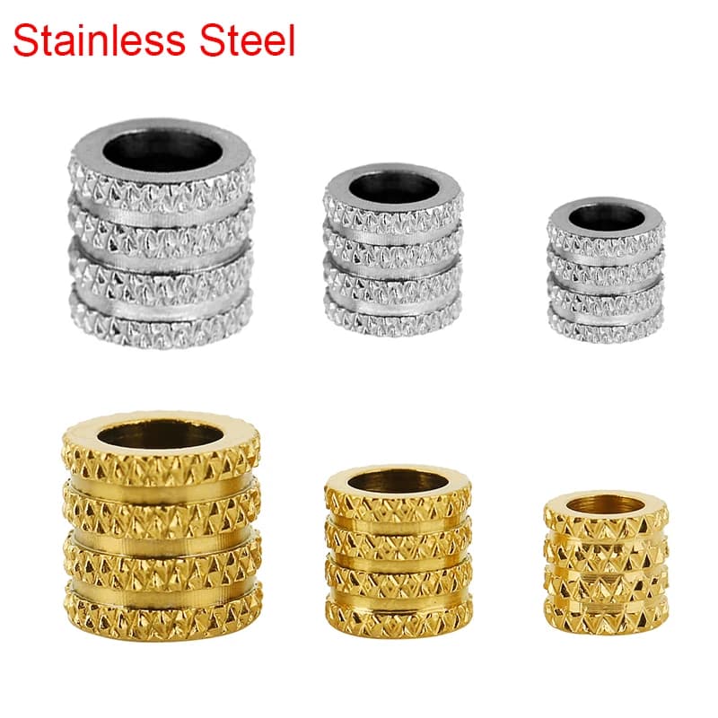 20pcs Stainless Steel Spacer Beads 5mm 6mm 8mm Gold Color Metal Loose Big Hole Beads Bracelet Necklace Jewelry Making Findings