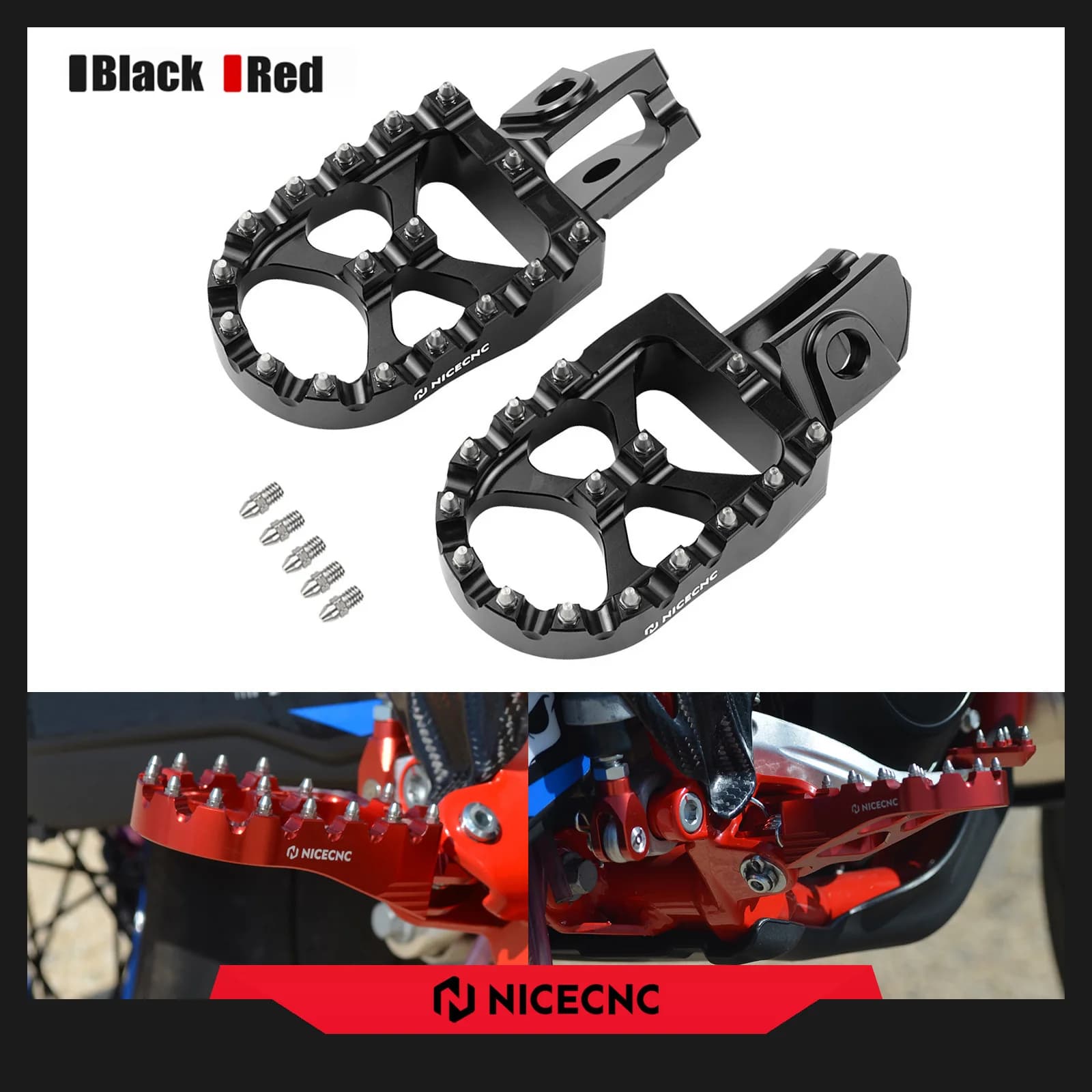 2025 2024 Per Beta RR 300 RR 250 200 RR 520 480 450 430 400 390 350 2000-2025 Moto Pedane Poggiapiedi Pedale Kit Forte Grip