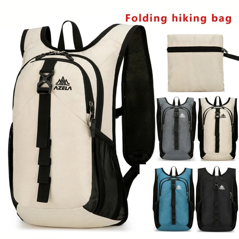 Zaino per sport all'aria aperta, zaino pieghevole, borsa da trekking, zaino leggero per ciclismo, tempo libero e corsa