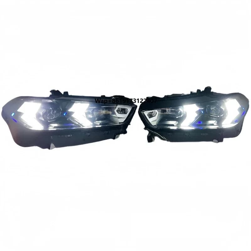 Faro a LED nero per X5 G05, faro plug-and-play per X6 G06 G18, accessori auto, nessun faro di ricambio per paraurti