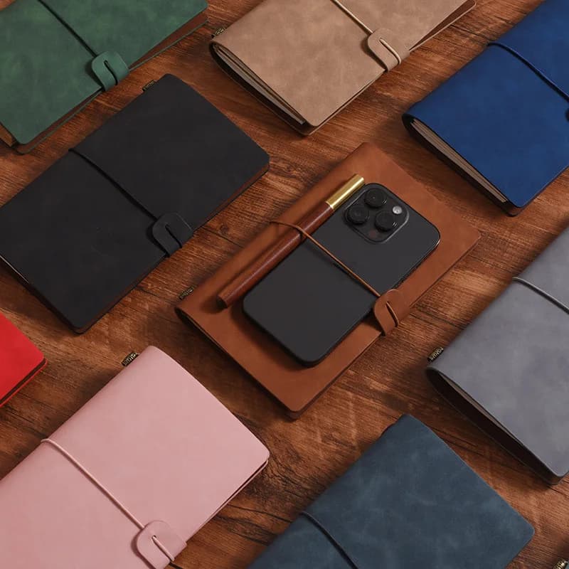 A6 Vintage Notebook PU Leather Blank Kraft Diary quaderno diario Sketchbook cancelleria materiale per ufficio scolastico